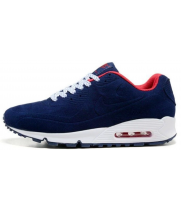 Nike Air Max 90 VT Navy Blue Red White с мехом