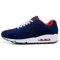 Nike Air Max 90 VT Navy Blue Red White с мехом