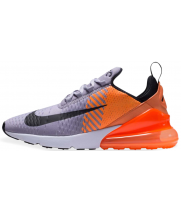 Кроссовки Nike Air Max 270 серые с оранжевым