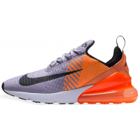 Кроссовки Nike Air Max 270 серые с оранжевым