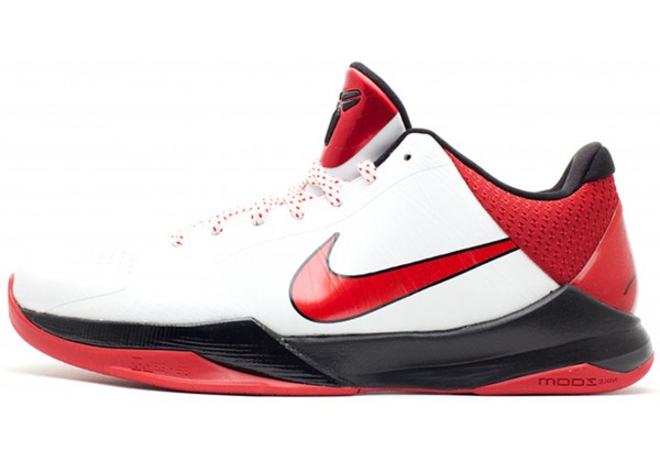 Кроссовки Nike Zoom Kobe 5 Valentine бело-красные 