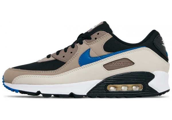 Кроссовки Nike Air Max 90 черно-бежевые 
