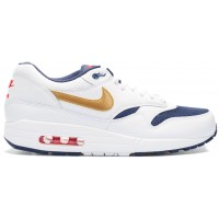 Кроссовки Nike Air Max 1 87 бело-золотые