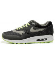 Nike Air Max 1 87 серые с салатовым