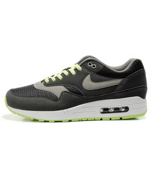 Nike Air Max 1 87 серые с салатовым