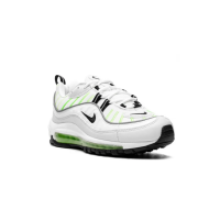 Кроссовки Nike Air Max 98 белые с зеленым