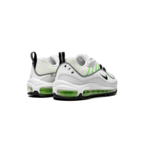 Кроссовки Nike Air Max 98 белые с зеленым