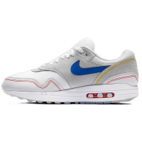 Кроссовки Nike Air Max 1 87 серые с синим