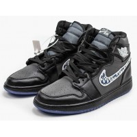 Кроссовки Nike Dior Air Jordan черные
