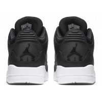 Кроссовки Nike Air Jordan кожаные моно черные Кроссовки Nike Air Jordan кожаные моно черные