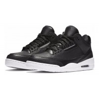 Кроссовки Nike Air Jordan кожаные моно черные Кроссовки Nike Air Jordan кожаные моно черные