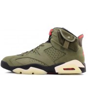 Кроссовки Nike Air Jordan высокие хаки