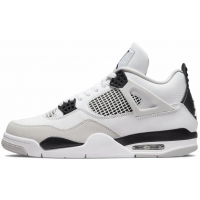 Nike Air Jordan 4 Retro GS Military Black с мехом