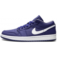 Кроссовки Air Jordan 1 Low SE синие с белым