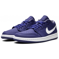 Кроссовки Air Jordan 1 Low SE синие с белым