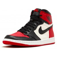 Nike Air Jordan 1 High Bred Toe с мехом