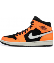 Кроссовки Nike Air Jordan 1 Retro Black White Orange