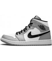 Nike Air Jordan 1 Mid Light Smoke Grey с мехом