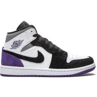 Кроссовки Nike Air Jordan 1 Mid SE Varsity Purple зимние