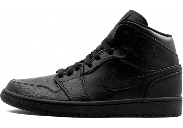 Nike Air Jordan 1 Retro All Black с мехом