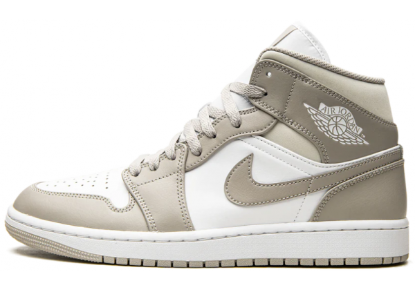 Nike Air Jordan Retro 1 White Beige Red Mid