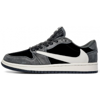 Nike Travis Scott x Air Jordan 1 Low Grey Black Cream