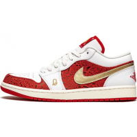 Nike Air Jordan 1 Low White Red Gold