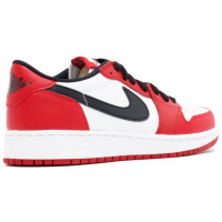 Nike Air Jordan Retro 1 Low (Белые с красным) 