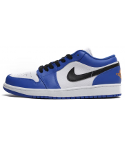 Nike Air Jordan 1 Low бело-голубые с черным