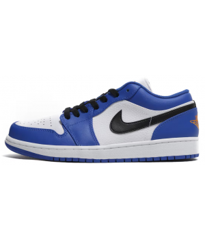 Nike Air Jordan 1 Low бело-голубые с черным