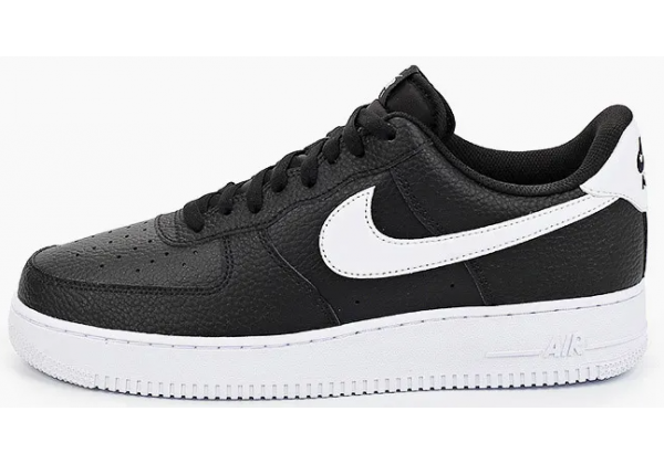 Мужские кроссовки Nike Air Force черно-белые