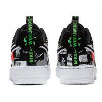 Кроссовки Nike Air Force с узорами черные