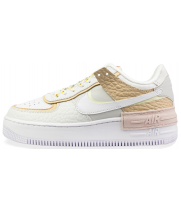 Кроссовки Nike Air Force с ромашкой белые 