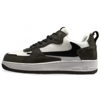 Кроссовки Nike Air Force коричнево-белые