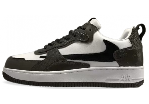 Кроссовки Nike Air Force коричнево-белые