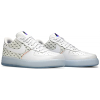 Кроссовки Nike Air Force 1 белые с логотипами