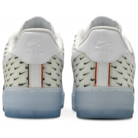 Кроссовки Nike Air Force 1 белые с логотипами
