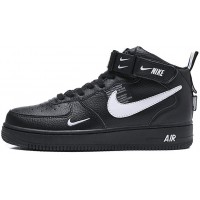 Nike кроссовки Air Force 1 07 LV8 Utility Mid And The Swoosh Black