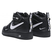 Nike кроссовки Air Force 1 07 LV8 Utility Mid And The Swoosh Black