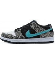 Кроссовки Air Force 1 черно-белые с голубым