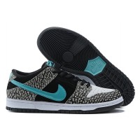 Кроссовки Air Force 1 черно-белые с голубым