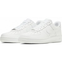 Nike Air Force 1 Low All White с мехом