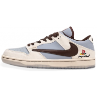 Кроссовки Air Force 1 серо-голубые 