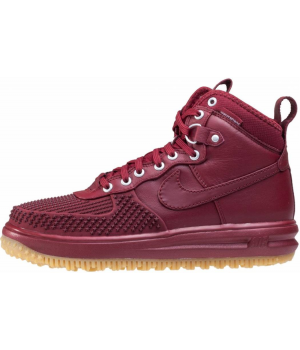 Кроссовки Nike Lunar Force 1 высокие бордовые