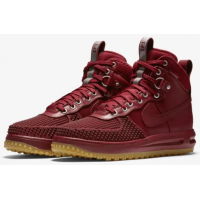 Кроссовки Nike Lunar Force 1 высокие бордовые