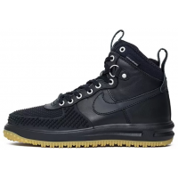 Кроссовки Nike Lunar Force 1 высокие кожа нейлон черные