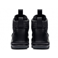 Nike Lunar Force 1 Duckboot Black Blue с мехом