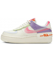 Nike Air Force 1 Shadow Double Swoosh Sail Pink Purple