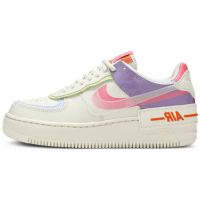 Nike Air Force 1 Shadow Double Swoosh Sail Pink Purple