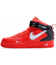 Nike Air Force 1 '07 LV8 Mid Utility Red Black